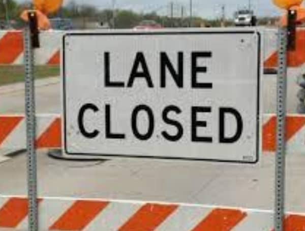 Lane Closure On North 30th St. Between East Poinsettia Ave And East Bougainvillea Ave