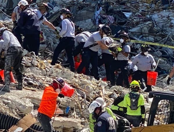 Florida’s Task Force 3 Rescue Efforts In Surfside Collapse