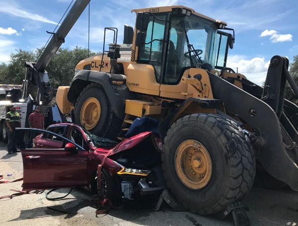 77-Year-Old Florida Woman Killed When Front End Loader Reverses Over Her Car 77-Year-Old Florida Woman Killed When Front End Loader Reverses Over Her Car