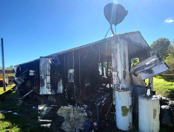 Fire Rips Through Ruskin Mobile Home