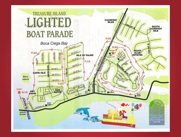 Treasure Island Lighted Boat Parade Returns For A 37th Year