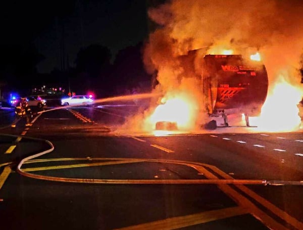 Hillsborough County Fire Rescue Battles Morning Garbage Truck Fire In Tampa Hillsborough County Fire Rescue Battles Morning Garbage Truck Fire In Tampa