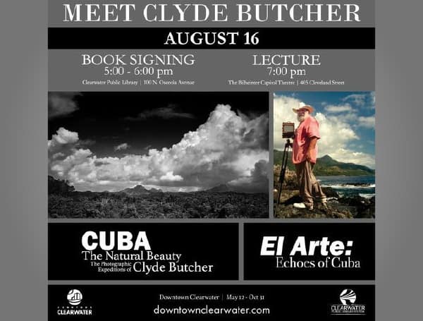 Photographer Clyde Butcher Returns To Downtown Clearwater For Lecture, Book Signing Photographer Clyde Butcher Returns To Downtown Clearwater For Lecture, Book Signing