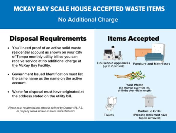 Tampa’s McKay Bay Waste Disposal Complex Resumes Normal Hours Tampa’s McKay Bay Waste Disposal Complex Resumes Normal Hours