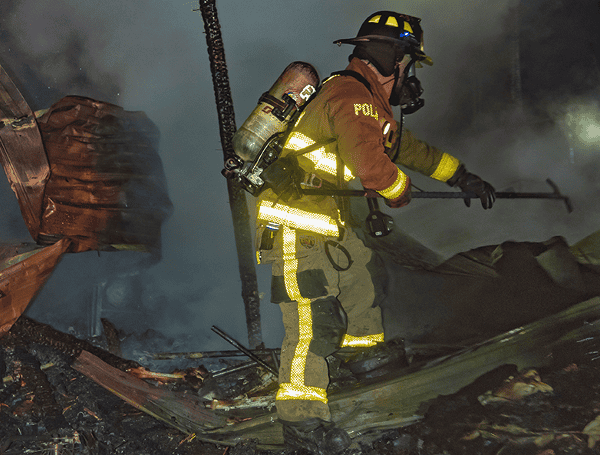 Lakeland Sheds Engulfed In Flames, Firefighters Prevent Spread To Nearby Home