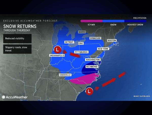 Winter Storm Slams Mid-Atlantic With Heavy Snow And Ice, Deep Freeze Grips Eastern US