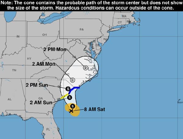 Atlantic Disturbance Officially Becomes Tropical Storm Chantal, Warning Issued For Carolinas