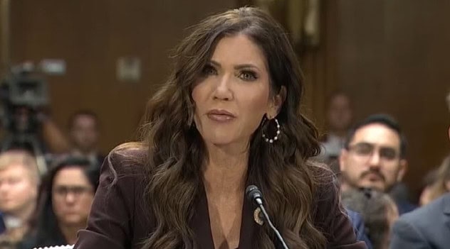 DHS Chief Kristi Noem Pressed By Maryland Rep About Rumored Fling While Husband Looks On