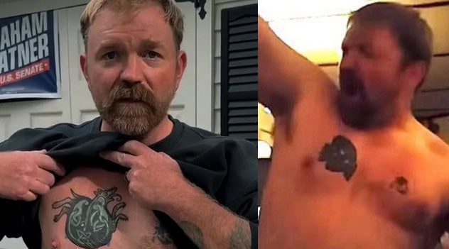 Graham Platner had the skull tattoo covered up with a Celtic design and a dog