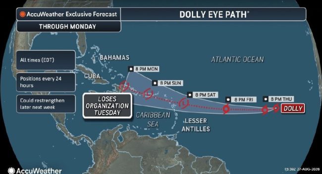 Tropical Storm Dolly (AccuWeather)