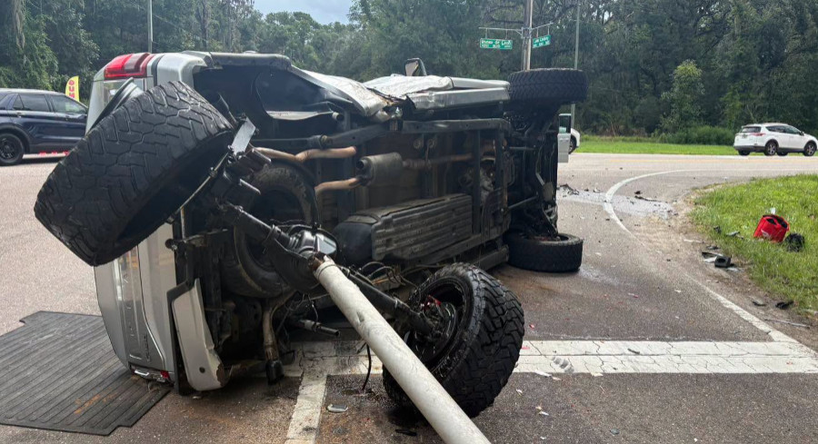 Rollover Crash in Brooksville Sends Three To Hospital, Shuts Down Ponce de Leon Lanes Rollover Crash in Brooksville Sends Three To Hospital, Shuts Down Ponce de Leon Lanes