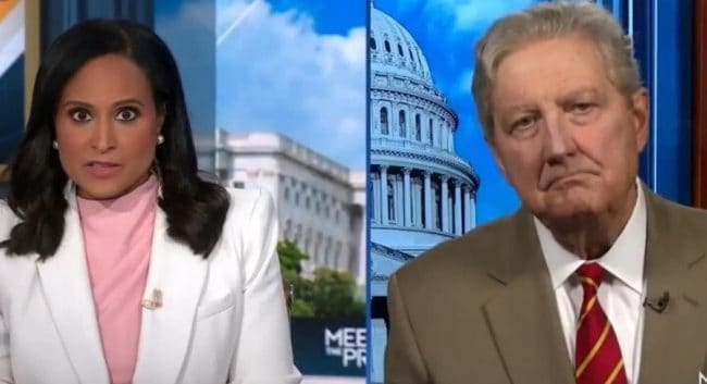 Kristen Welker and Louisiana Sen. John Kennedy (Meet The Press)
