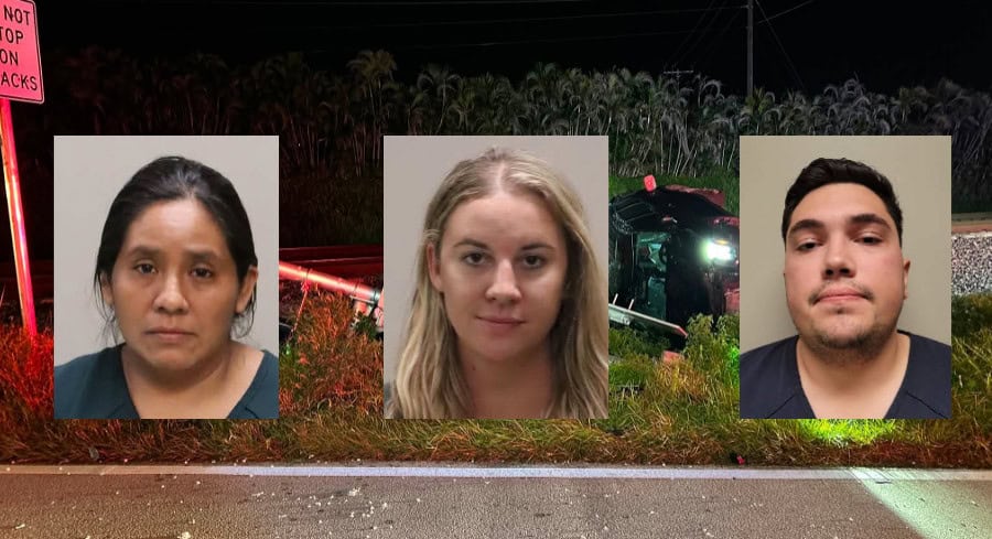 Three Arrested In Florida For DUI After Night Of Impaired Driving Incidents, Airborne Rollover