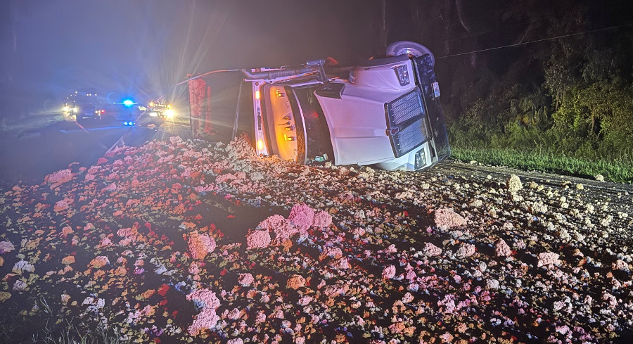 Plant City Driver Uninjured After 70,000-Pound Dirt Spill Shuts Down Sumter County Road